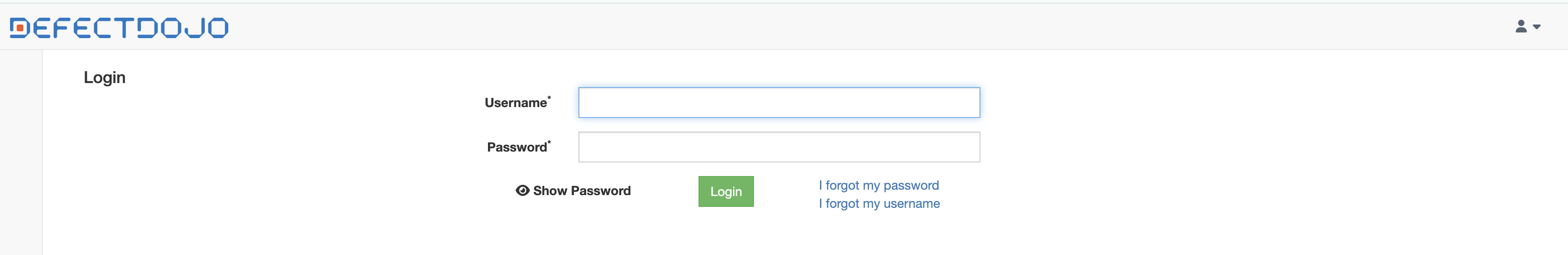 DefectDojo Login